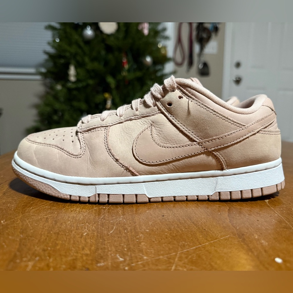 Women’s Nike Dunk Low PRM Pink Oxford Sneakers - Picture 7 of 10